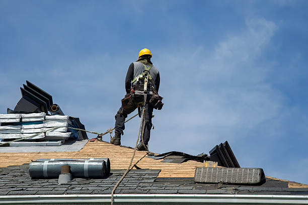 Professional Roof Replacement technician working in Fowlerville, MI